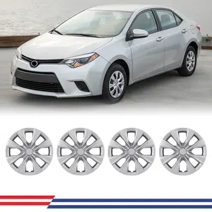 WOLFSTORM 4-Pack 15 Inch Wheel Rim Cover Hubcaps for 2009-2019 TOYOTA COROLLA