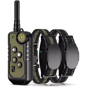 Dog Training Collar 2 Dogs, Remote Control, 4 Training Modes, Beep, Shock, Vibration, Rechargeable, Fits Large Medium Small Dogs