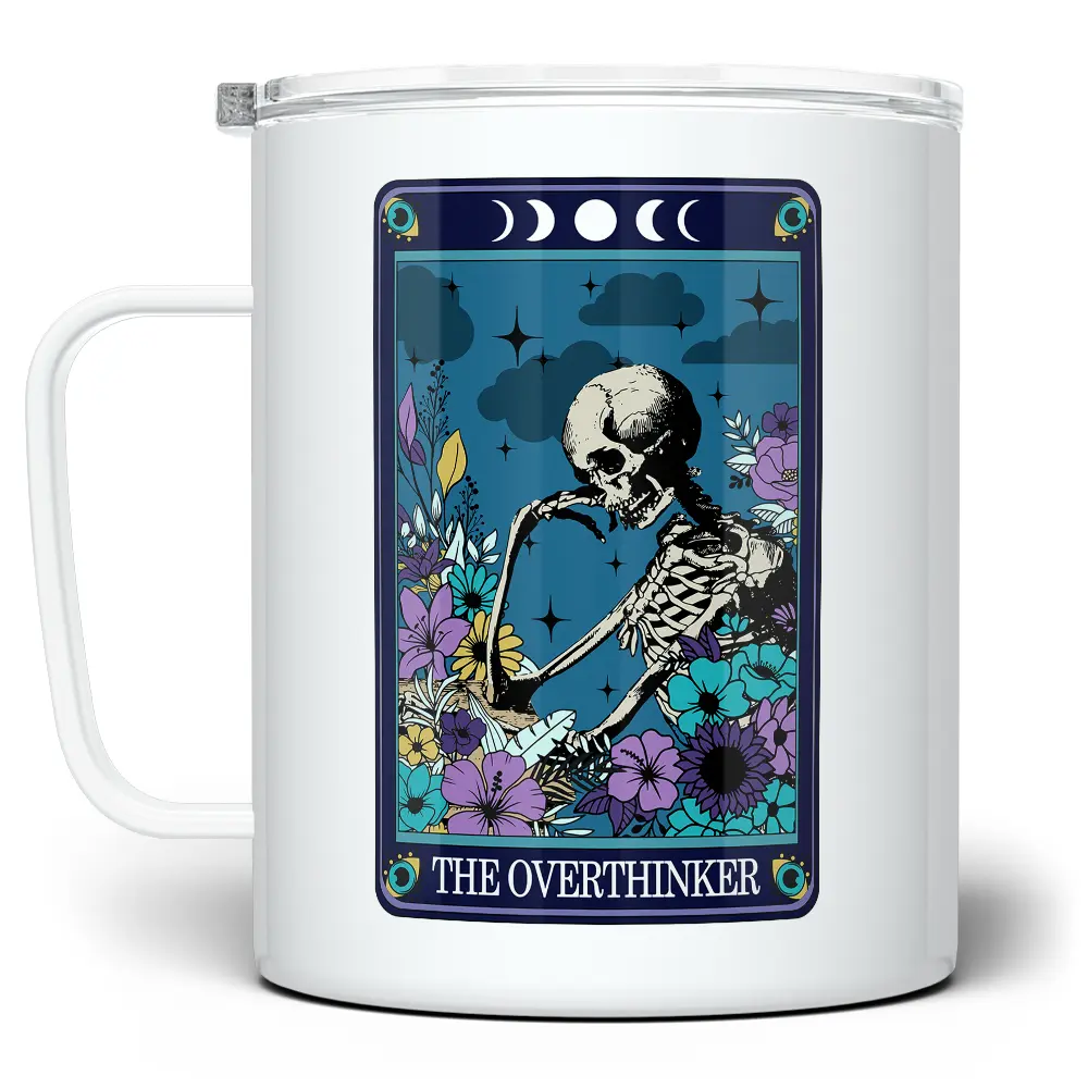 LOFTIPOP The Overthinker Tarot Card Coffee Mug, Fun Witchy Mystical Cup, Gift for Introvert, Designed and Printed in the USA by Loftipop