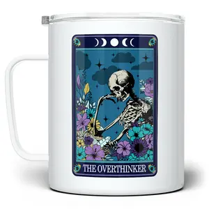 LOFTIPOP The Overthinker Tarot Card Coffee Mug, Fun Witchy Mystical Cup, Gift for Introvert, Designed and Printed in the USA by Loftipop