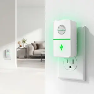 2/4PCS Plug-In Power Box with US Plug 2026 Updated Design, Compatible with 90–250V Input Range Multi Plug Outlet