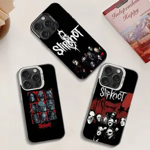S-SlipknotS Rock Band Phone Case For iPhone 17 16 15 14 13 12 11 Pro Max Plus Air And Galaxy S25 S24 S23 S22 Ultra Plus FE Color Shockproof Back Silver Cover Unique Gift For Christmas Birthday