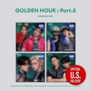 ATEEZ GOLDEN HOUR Part.5 Unit Digipack POP-UP Exclusive CD Album K-Pop 'PEEK' 'THIRSTY' Photocards Poster