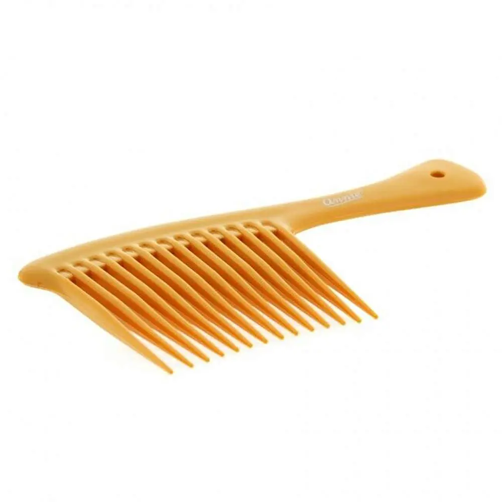 Annie Salon-Style Jumbo Rake Rigid Comb - Hair Brushes & Combs, 3" Wide Plastic Teeth, Anti-Tangle Easy Grooming Hair Styling & Cutting Accessory, Bone Color