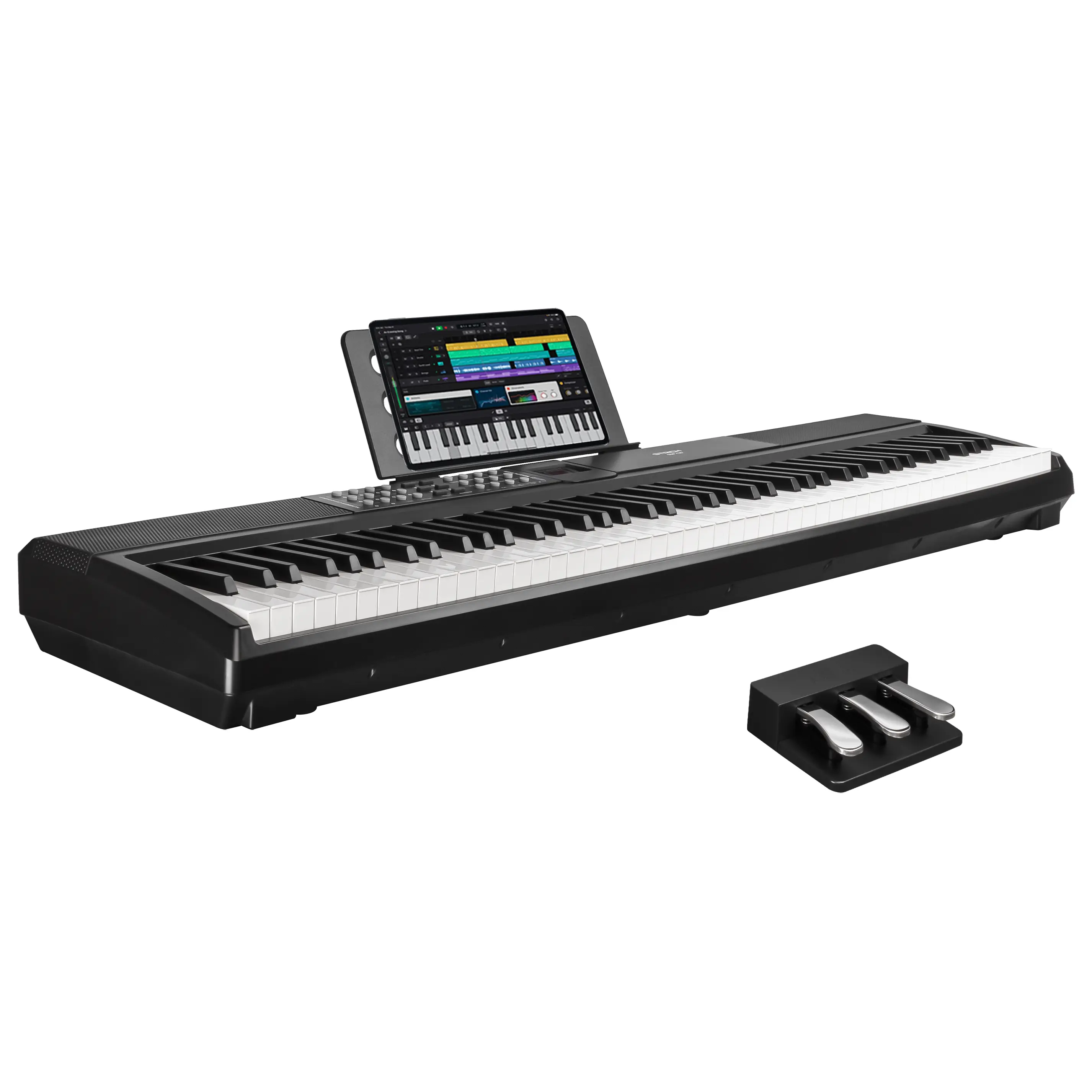 STRICH SDP-120 88-Key Weighted Digital Piano with Sustain Pedal, 2x15W Built-In Speakers, USB-MIDI & Wireless Connectivity, Full-Size Electric Keyboard for Beginners & Professionals