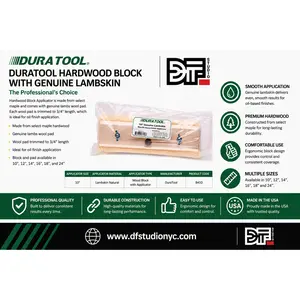 DuraTool Hardwood Block with Genuine Lambskin