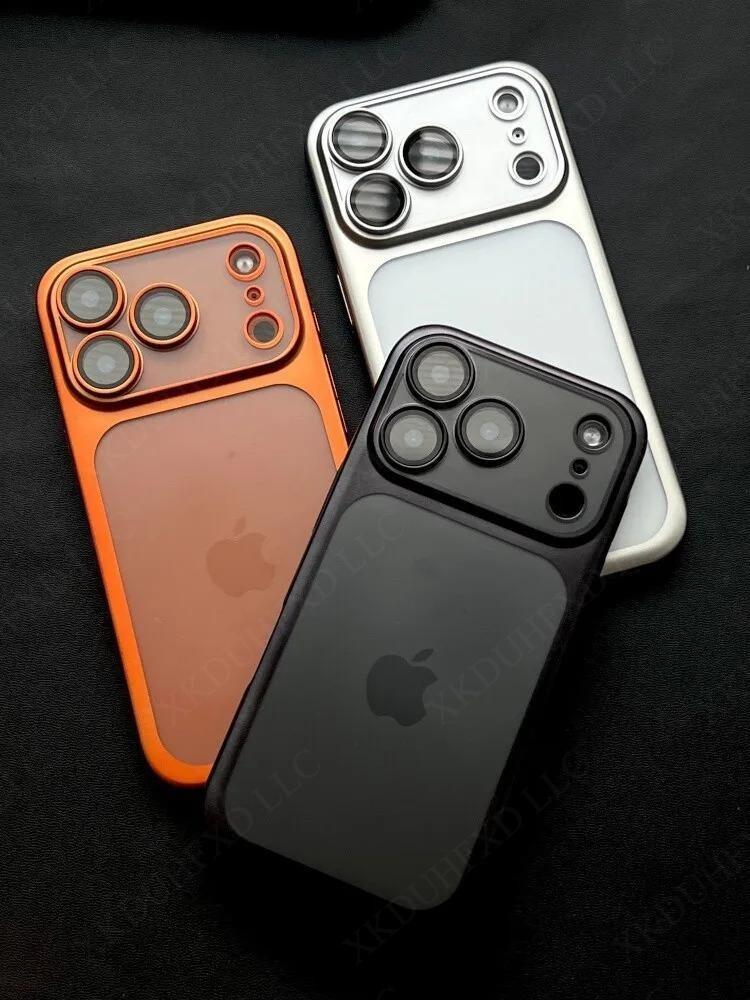 UV Coating Nano Matte Translucent Hard PC Case for iPhone 17 Air 16 pro max cases 15 13 12 11 Pro Max Ultra Thin Plating Frosted Bumper Cover