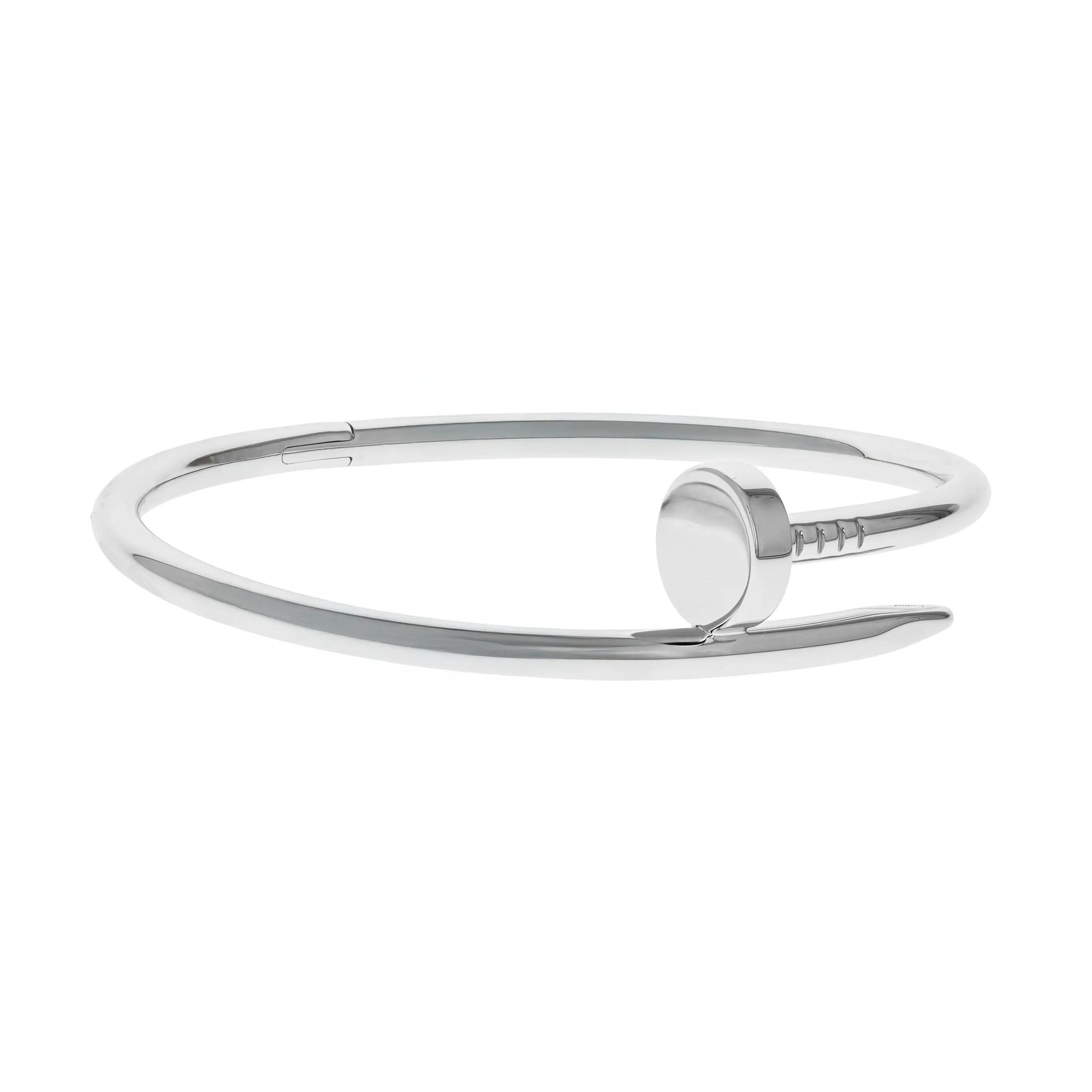 Pre-owned Cartier Juste Un Clou Bracelet Size 17