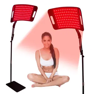 Red Light Therapy Lamp for Body, Infrared Light Therapy Panel with Stand 660nm Red Light &850nm Near Infrared Light Therapy Lamp Device for Body at Home with Eyes Protection Goggles