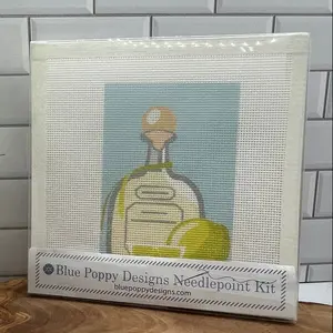 Bottle Needlepoint Kit (with limes)