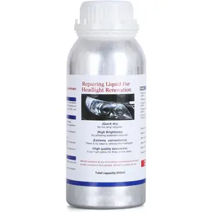 600ML Headlight Restoration Liquid,Automobile Headlight Lens Polish Repair Liquid,  Headlight Scratch Restoring Fluid for Repair Headlight Yellowing, Haze,