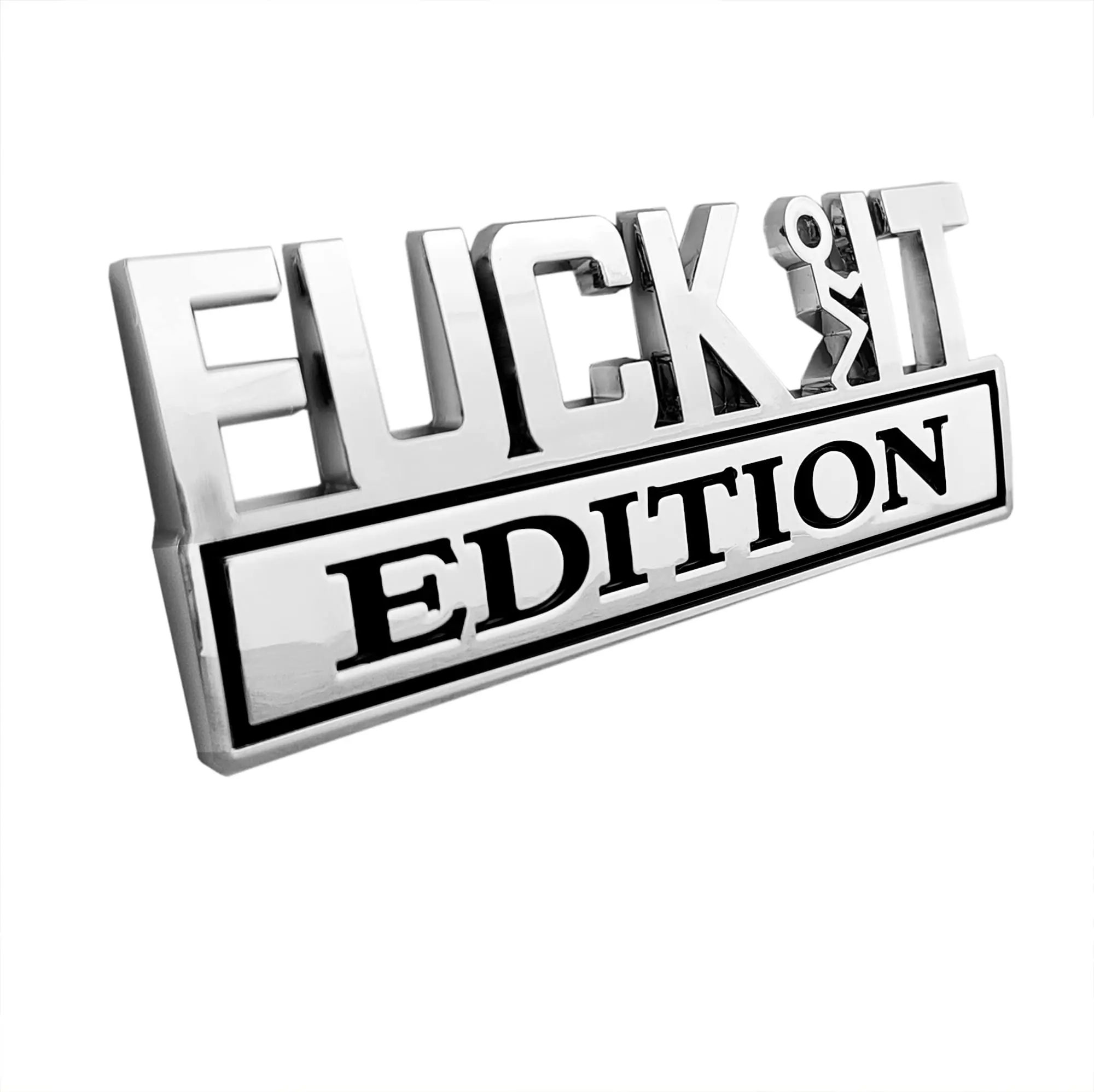 "Fvck It Edition 3D Emblem Sticker Badge, Funny Car Decals, Truck Decals for SUV, Motorcycle Exterior Accessories"