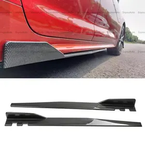 For Tesla 3 S X 46" Side Skirt Extension Rocker Panel Splitter Carbon Fiber