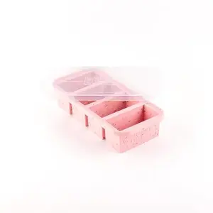 Souper Cubes 1 Cup Silicone Freezer Molds - Soup Cubes Perfect for Storing Broth, Rice, Leftovers and More - Silicone Freezer Trays with Lids for Meal Prep - Cotton Candy - 1-Pack