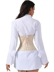 Women's Jacquard Corset Top, Push Up Waist Cincher Belt, Shapewear, Sexy Style, Suitable for Daily Wear, All Seasons, Moderate Fabric Thickness, Womenswear