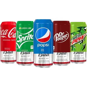 Silicone Can Covers - 5 Pack 12 oz (355ml), Reusable & Durable Soda Can Cover, Fun Kozies for Cans for Camping, Parties, Outdoor, Beach Accessories (Mix Color)