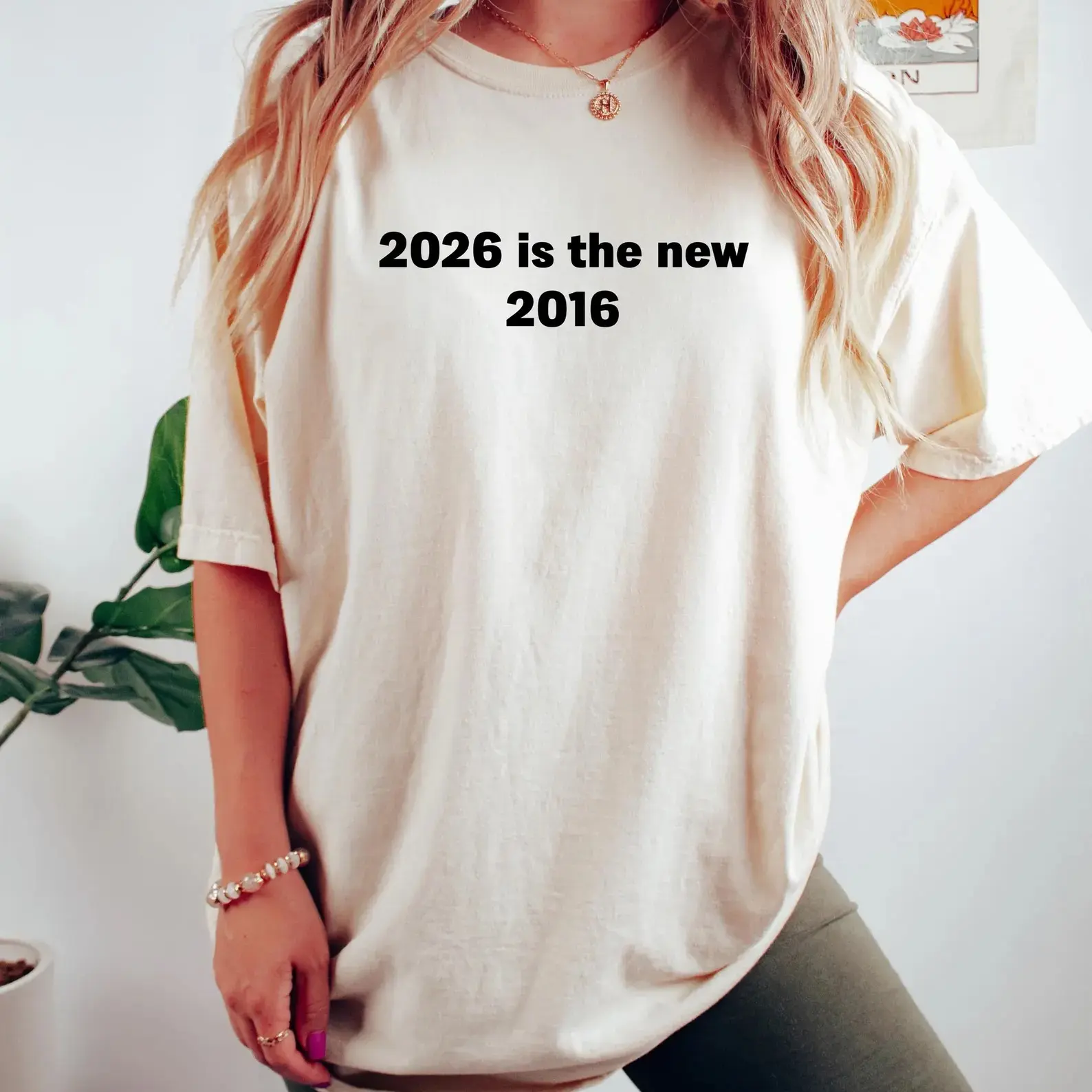 Comfort Colors 2026 Is The New 2016 Shirt, Retro Future Text Tee, Nostalgia Humor Tshirt, Minimal Statement Top, Trendy Pop Culture Apparel