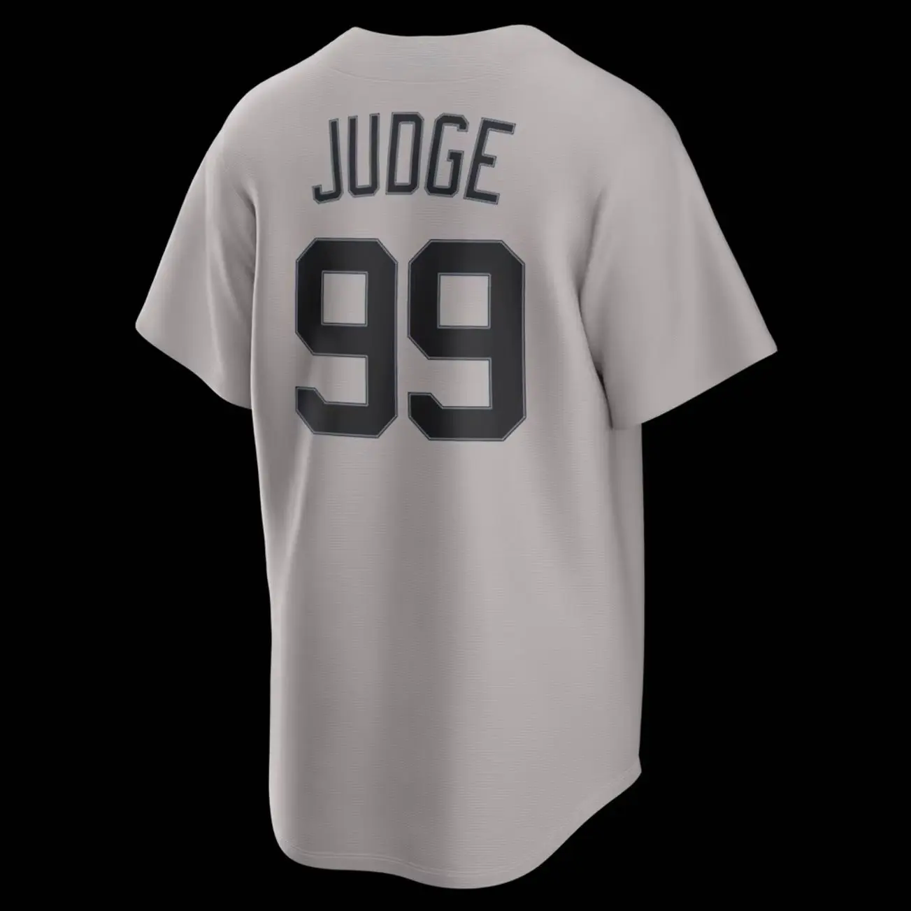 Men Baseball Jesey 99 Judge New York Road Replica Jersey - Gray