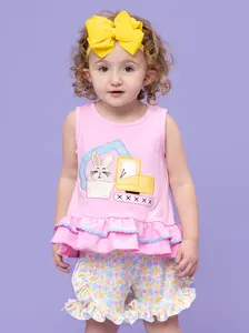 Bunny Loader Embroidered Ruffle Outfit