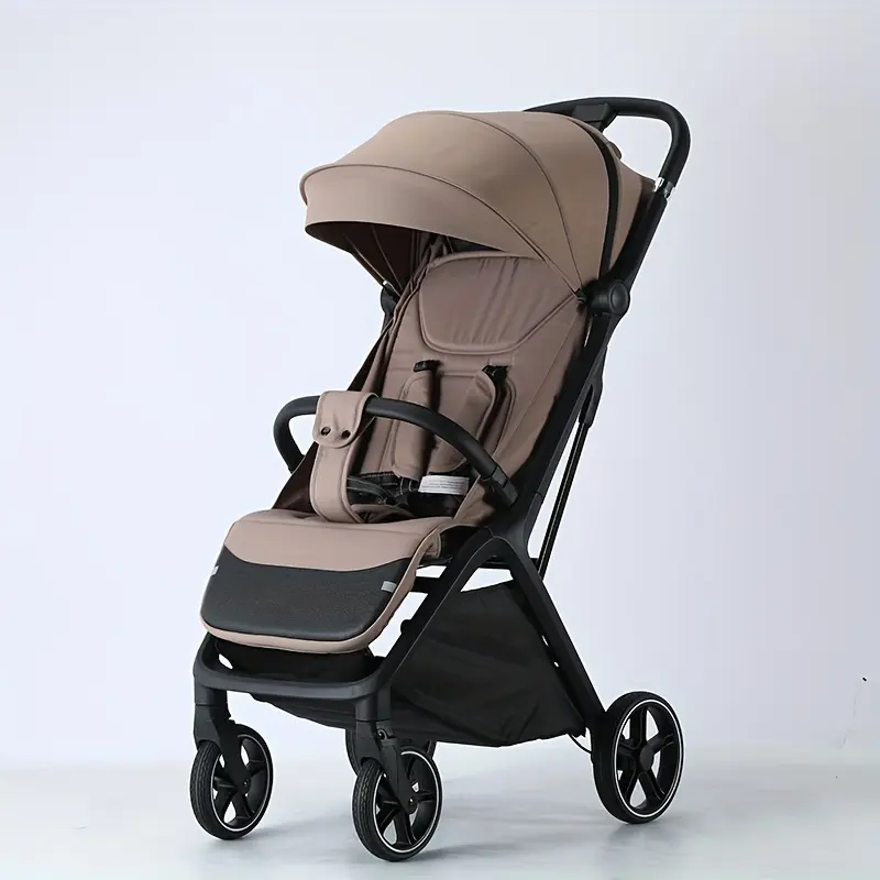3-in-1 Lightweight Folding Travel Stroller - Adjustable Reclining & Lie-Down Seat, Durable Aluminum Frame, Ergonomic Handlebar, All-Season Baby Travel Gear, Baby Shower Essential Gift, Adjustable Seat