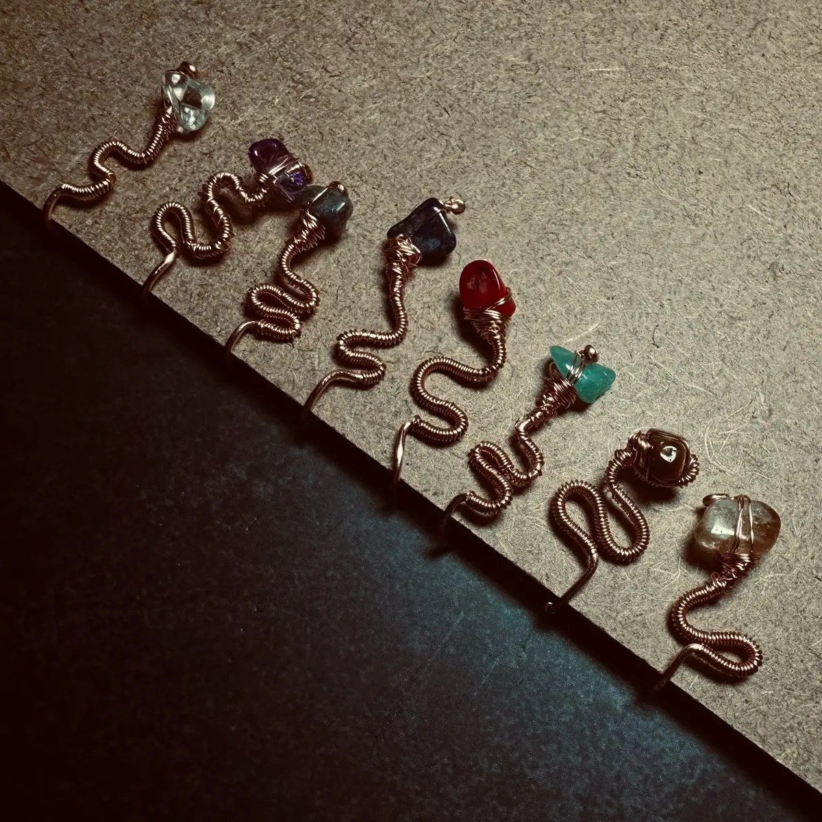 Hand made copper nose cuffs