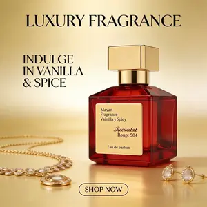 Meryam Fragrance Bacallat Rouge 504 Eau De Parfum 70ML, Vanilla & Pepper Spicy Floral Scent, Fruity Aromatic Fragrance, Affordable Luxury Alternative, Long Lasting Fragrance