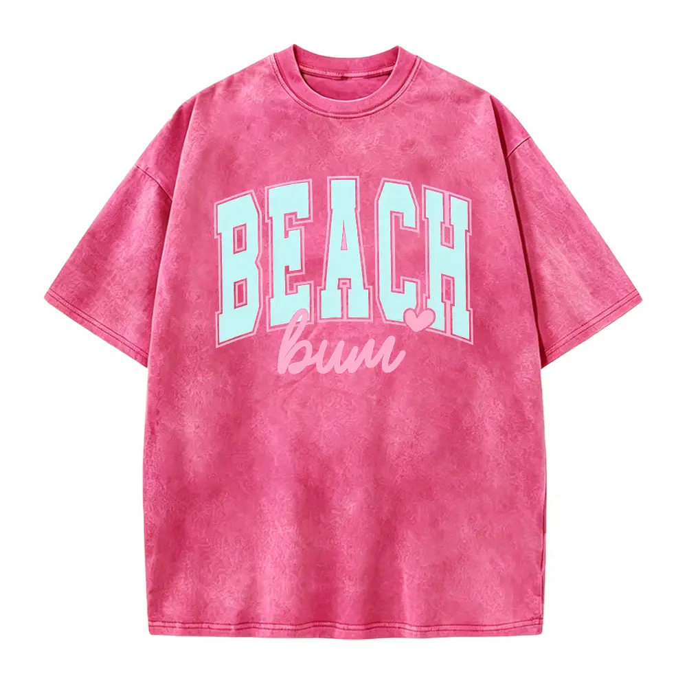 Washed T-shirt-Red