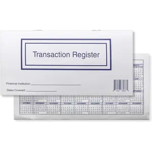 Personal checkbook transaction ledgers (checkbook registers), pack of 10, 2026/2027/2028