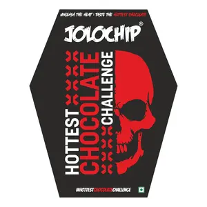 Jolochip Hottest Chocolate Challenge - 1 Pc Extreme Spicy Chocolate Chip |  Hot Snack for Spice Lovers,  Dessert