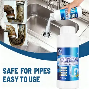 Drain Cleaner Powder for Toilet Kitchen Bathroom Sink Shower, Easy-To-Use Compact Design, Gentle Formula, Home Maintenance, Essential Cleaning Products, Pipe Cleaning Agent