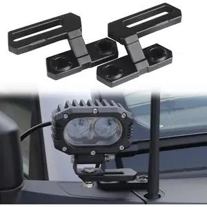 Dual A-Pillar Light Mount Off-Road Ditch Lights Mounting Brackets Compatible with Ford Bronco Accessories 2/4 Door 2021 2022 2023 2024 2025 (1 Pair)