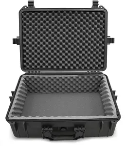CASEMATIX Waterproof DJ Mixer Case Compatible with Pioneer DJM S5 or S7 & Zoom LiveTrak L-12 17"x12"x5" - Durable Portable Cover with Padded Foam Interior Protection
