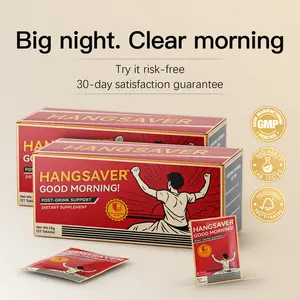 HangSaver 2 Pckages Post-Drink Support for Relief of Hangover Symptoms & Alcohol Metabolism (Dietary supplements) Body protection
