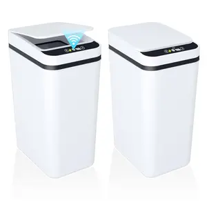 2026 Smart Touchless Bathroom Trash Can, 2.2 Gallon Automatic Motion Sensor Garbage Bin with Lid – Slim Waterproof Narrow Wastebasket for Bathroom, Kitchen, Office, Bedroom – Electric Small Trash Can for Tight Spaces