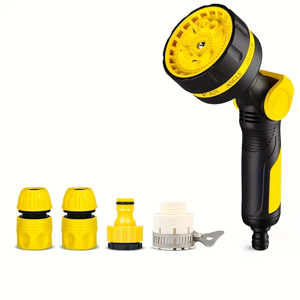 High-Pressure Garden Hose Nozzle Sprayer with 10 Spray Patterns and 4 Garden Hose Fittings - Ideal for Watering Plants, Cleaning Windows, Father's Day Gift, Sprayers, Spray Nozzle Kit, Sprayers In Lawn And Garden