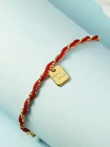 Luxury Titanium Steel String Bracelet with Lucky Charm, Anti-Fading, Perfect for Parties and Gifts, Exquisite Trendy Bracelet, Fashion Accessory, Stainless Steel Bracelet