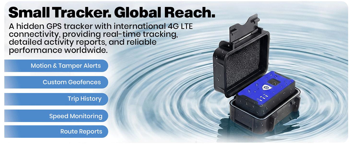 Magnetic GPS Vehicle Tracker – 4G Real-Time Tracking Device for Cars, Trucks & Assets, Discreet & Waterproof Design