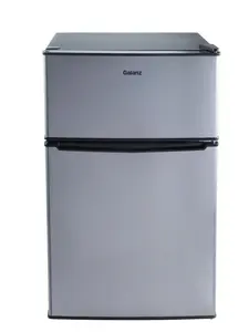 3.1 Cu ft Two Door Mini Fridge with Freezer, Stainless, Estar,