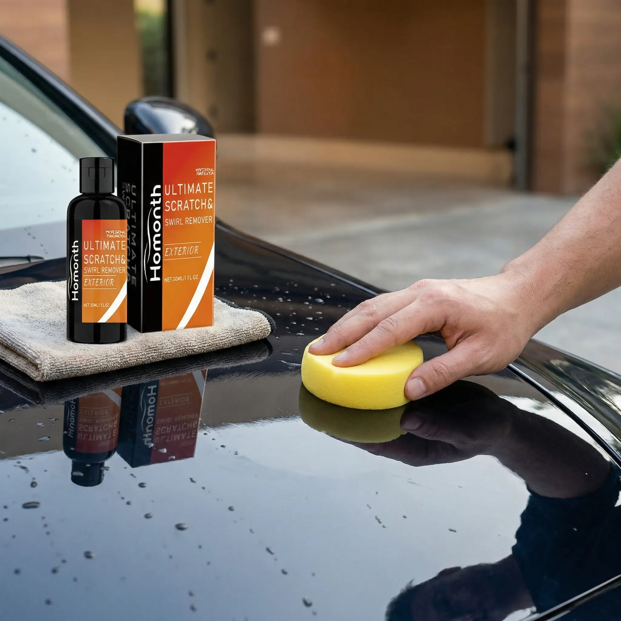 Homonth Car Scratch Repair Paste & Rubbing Compound for Cars - Automotive Paint Polishing, Auto Body Repair & Touch-Up Detailing Accessory