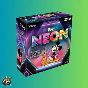 2026 Topps Disney Neon Mega Box (10 Packs, 50 Cards Total)