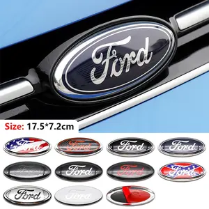 Ford Car Front Rear Emblem 17.5x7.2cm Replacement Part, 3D Badge Upgrade Decoration Sticker, Universal Car Tail Head Decal, Car Decals