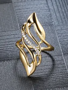 1 PC Elegant Cubic Zirconia Ring For Women For Wedding Engagement Anniversary Party Band Jewelry Dutch Marquise Ring Valentine's Day Gift Wedding Rings Marquise Cut Ring Teardrop Bridal Rings
