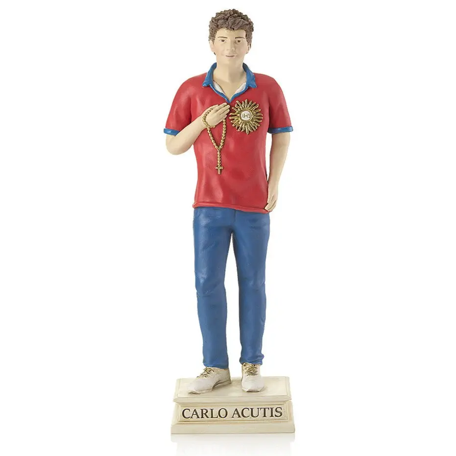 Saint Carlo Acutis 7.8-inch resin statue