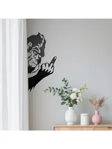 Bigfoot Multi-Series Metal Hide-and-Seek Whimsical Decor (French Bulldog/Donkey/Doberman/Bigfoot) Perfectly suited for indoor/outdoor walls, courtyards, and garden fences.