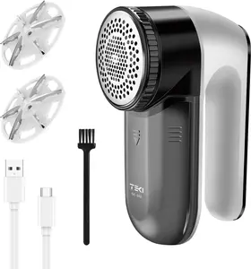 Fabric Shaver, Lint Shaver, Lint Remover Rechargeable Sweater Defuzzer Sweater Shavers to Remove Pilling for Clothes, Couch, Furniture, Fuzz Remover (6 Leaf , 2 Extra )