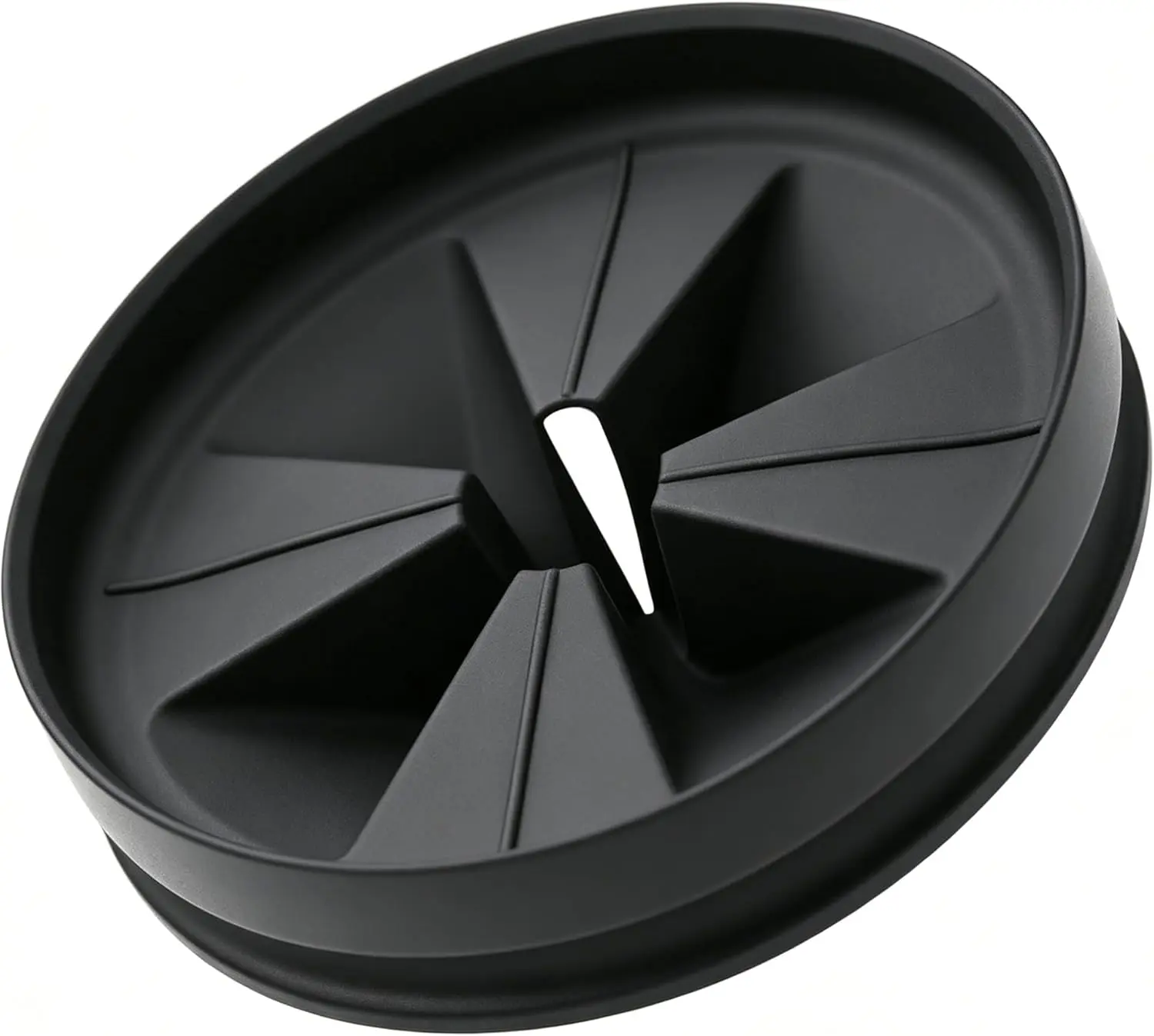 3 3/8" Garbage Disposal Splash Guard, QCB-AM Sink Baffle Replacement for InSinkErator Evolution Series, Upgraded Removable Quiet Collar Drain Plugs, Garbage Disposer Accessories, Black