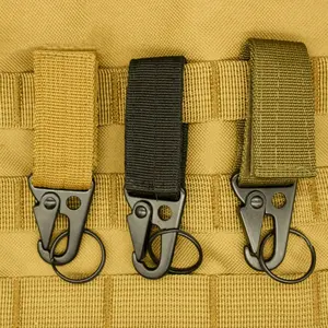 MOLLE Webbing Buckle Outdoor Tactical Buckle High Strength Nylon Key Hook Mountaineering Buckle Camping Hiking Accessories Carabiner