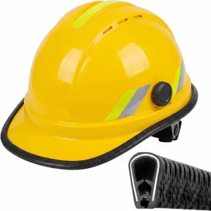Hard Hat Full Brim Guard Strip｜36.6" Helmet Edge Protector｜Extra Safety & Impact Protection (Hard Hat Not Included)