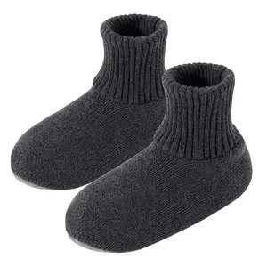 Men's non-slip thick indoor home boots with soft and comfortable soles