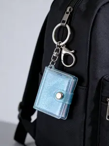 Mini Photo Album Keychain, Holds 16 Photos, DIY Alloy Key Ring, Perfect for Couples and Valentine's Gifts, Trendy Photo Album Pendant, Keychain Bag Charm
